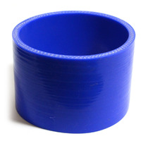 SAAS Silicone Hose Straight 102mm Internal Dia x 76mm long Black or Blue [Colour: Blue]