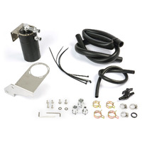 SAAS Oil Catch Tank Full Kit for Toyota Prado 150 Series 2.8L 2015-On Black Can