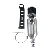 SAAS Universal Raw Aluminium 0.5L Oil Catch Can Breather Baffled Tank 12 AN
