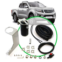 SAAS Oil Catch Tank Full Kit Black Anodised for Nissan Navara D23 2.3L 2015-on