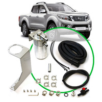 SAAS Oil Catch Tank Full Kit Polished Aluminium for Navara D23 2.3L 2015-on