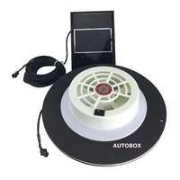 Solar Powered Caravan Boat Canopy Exhaust Roof Air Fan Vent Rechargeable Battery