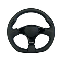 Autotecnica Maloo Black PU Leather M:Spec Steering Wheel 350mm Alloy Spokes