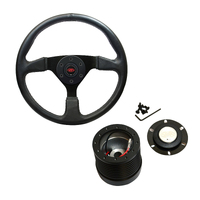 SAAS 350mm LEATHER STEERING WHEEL DIRECTOR HDT with VS Commodore BOSS KIT