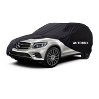 Show Car Indoor Dust Cover 5.4 / 4.9 / 4.5M  Black / Red / Blue (Not Waterproof) [Size: 4.9m] [Colour: Black]