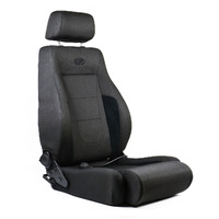 SAAS Trax 4x4 Seat Black Cloth w/ Highlight Trim Dual Recliner ADR Compliant