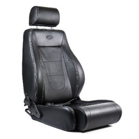 SAAS Trax 4x4 Seat Premium Black Leather Dual Recliner w/ Head Rest ADR Comp