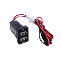 Dual USB Charger spare switch socket for Toyota FJ Cruiser Hilux Prado LC Kluger