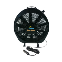 Explore Cool Breeze 12 Volt DC Black Portable Fan Caravan Camper RV Motorhome
