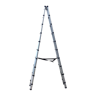 2.9M Telescopic Folding Ladder Steps Caravan Motorhome Home Camping Outdoor