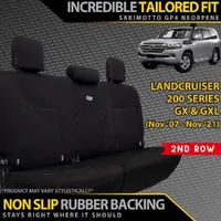 Razorback 4x4 Neoprene Rear Row Seat Covers for Toyota Landcruiser 200 Series