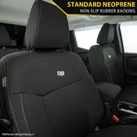 Razorback 4x4 Neoprene Front Row Seat Covers for Toyota Landcruiser 300 Series