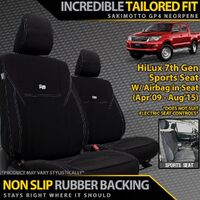 Razorback 4x4 Neoprene 2x Front Seat Covers for Amarok  2H  (feb11 - may2023)