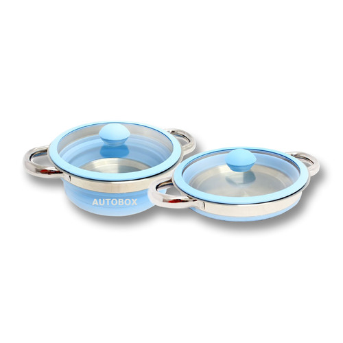 Collapsible Medium Pot 2.5 Litre Caravan Motorhome Camper Silicone Kitchen