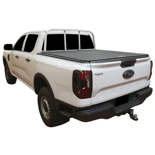 Tonneau Cover  No Drill Clip On Ute Fits Ford Next Gen Ranger Dual Cab July 2022 -On with Headboard