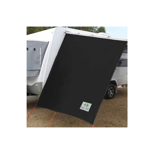 Coast Caravan Black Privacy Screen End Wall / Side Sun Shade Roll Out Awning