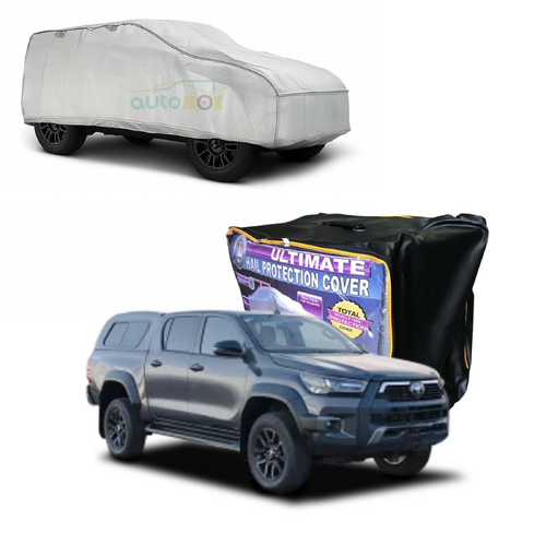 Ultimate Hail Stone Car Full Cover 4WD to 5.4M Suits Toyota Hilux with Canopy