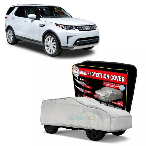 Large Silver Autotecnica Car Hail Protection Cover 4WD 4.9m Land Rover Discovery