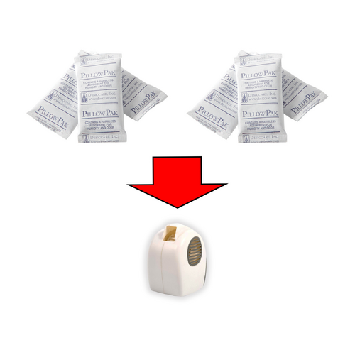 Camco Fridge Airator Replacement Charcoal Packs 6 Filter Elements  (=2 pks)