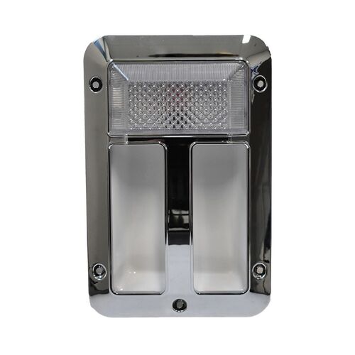 Coast Caravan LED Chrome Courtesy Entry Light On/Off/Blue Bargman Replace Jayco