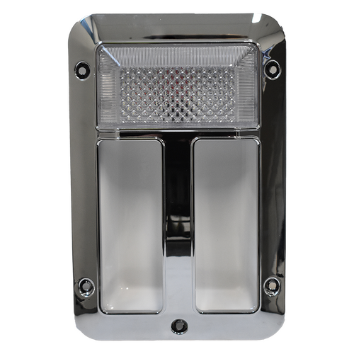 Coast Caravan LED Chrome Courtesy Entry Light On/Off/Blue Motorhome Camper Jayco