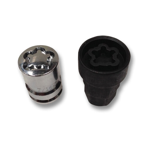 SAAS 12mm x 1.5 Wheel Chrome Lock Nuts w/ Lock Key Holden Commodore VB VZ 4 Pack