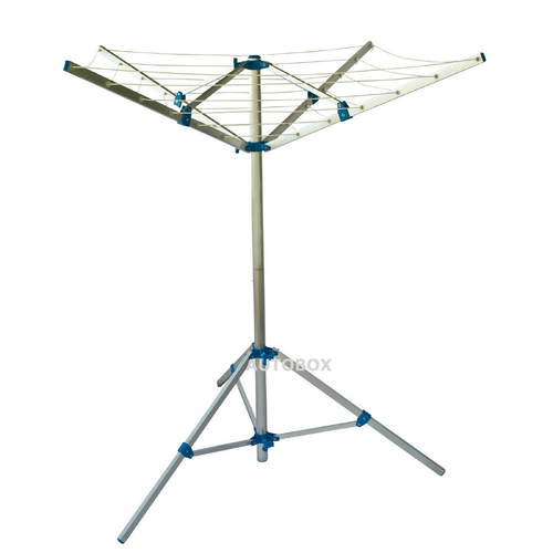 Caravan Folding Clothes Line Airer Lightweight Aluminium with Pegs+Bag Motorhome