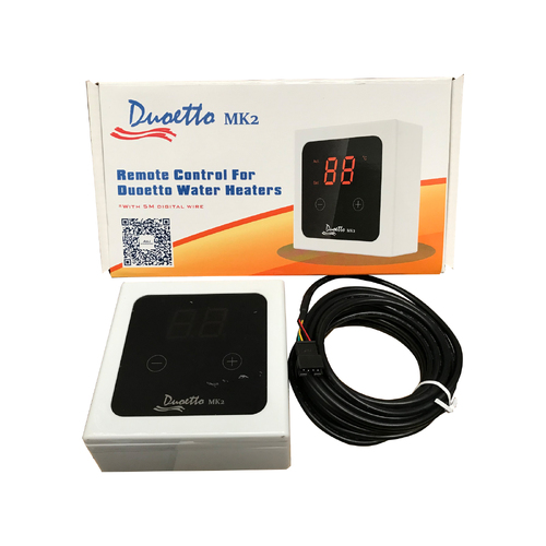 Remote Control for Duoetto MK2 Digital 12v/240v 10L Hot Water Heater 5metre flex