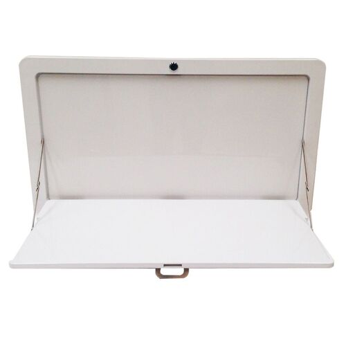 White Caravan Side Picnic Folding External Table Superior Quality 800 x 450mm
