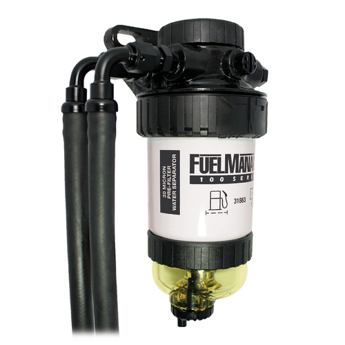 Direction Plus 4WD Fuel Filter Water Separator Universal Pre-Filter 30 Micron