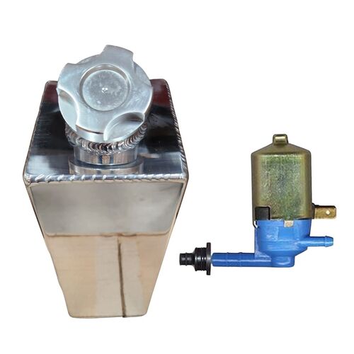 Alloy Washer Water Bottle - XA XB XC XW XY GT Ford Falcon ZC ZD ZF ZG with Pump