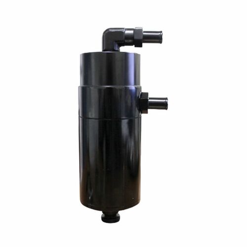 Black Outback Oil Catch Can Baffled Larger pipes Suits Diesel 4WD 600ml