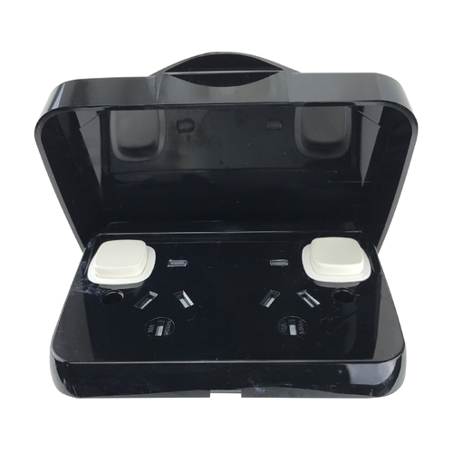 Weatherproof Double Pole Power Point Black 10 Amp GPO IP65 Rated Outlet Caravan