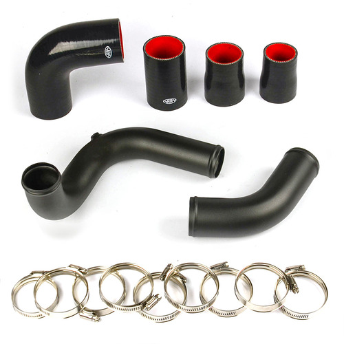 SAAS Intercooler Black Alloy Pipe Kit for Nissan Patrol GU ZD30 DI 3.0L