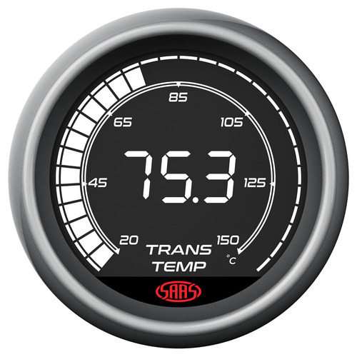 SAAS LCD Digital Transmission Trans Temp Gauge 20°-160° 52mm 10 Colours