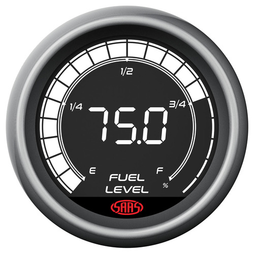 SAAS LCD Digital Fuel Level Gauge 52mm 10 Colours