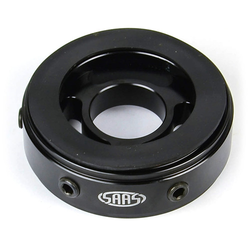 SAAS Oil Filter Sandwich Plate Billet Black 4X4 SGAP3