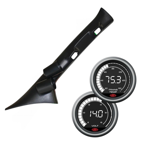 Pillar Pod w/ Digital Trans Temp 20-160°C & Volt 8-18V Gauge for Toyota Hilux KUN 2005-2015