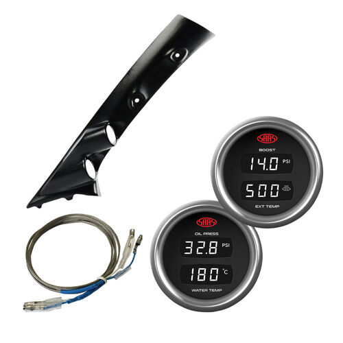 Pillar Pod Digital Gauges for TOYOTA HILUX KUN 2005-2015 Boost Exhaust Oil Water