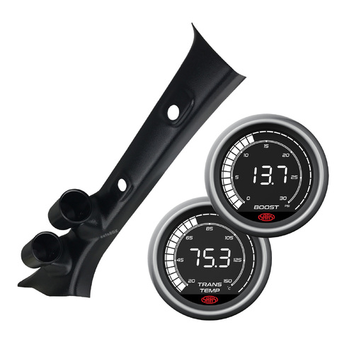 Pillar Pod w/ Digital 0-30 Diesel Boost 0-900 Trans Temp Gauge for Hilux 2015 on
