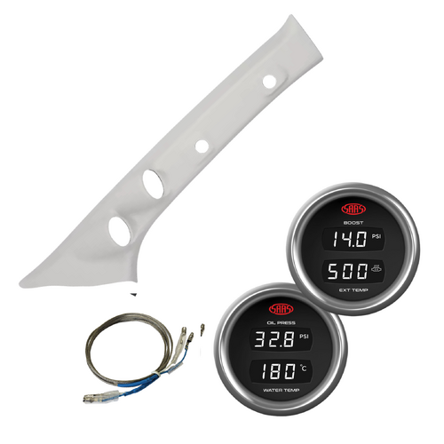 Light Grey Painted Pillar Pod for HILUX GUN 2015 onward  Boost Exhaust Oil Water Gauges