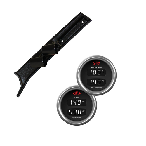 Pillar Pod Digital Gauges for Landcruiser 70 76 78 79 2009-2016 Boost Exhaust Trans Water