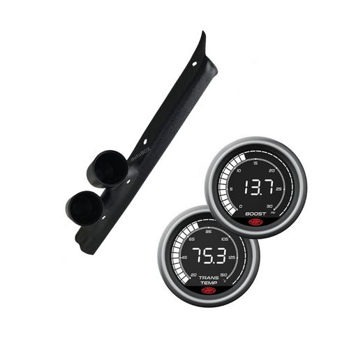 Pillar Pod w/ Digital 0-30 Diesel Boost 20-160 Trans Temp for Landcruiser 75 Series 1985-1999