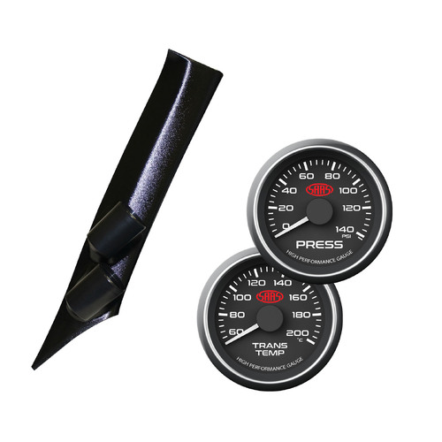 Pillar Pod w/ Black Oil Press & Oil Trans Temp Gauge Suits GT86 & BRZ 2012-2020