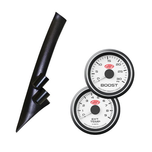 Ford Ranger PX MK1 2011-15 Pillar Pod w/ 0-30 Diesel Boost 0-900 Ext Temp White