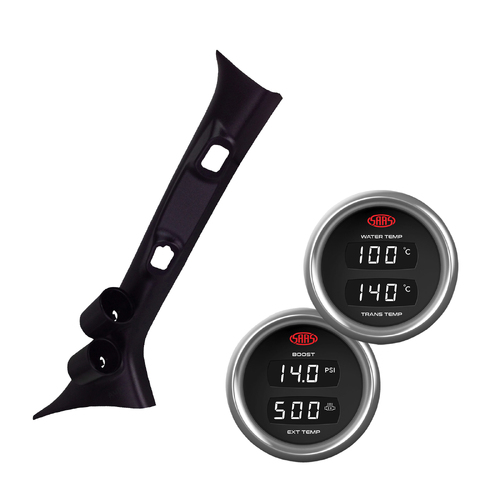 Pillar Pod Digital Gauges for PX2 Ranger 2015-Current Boost Exhaust Trans Water