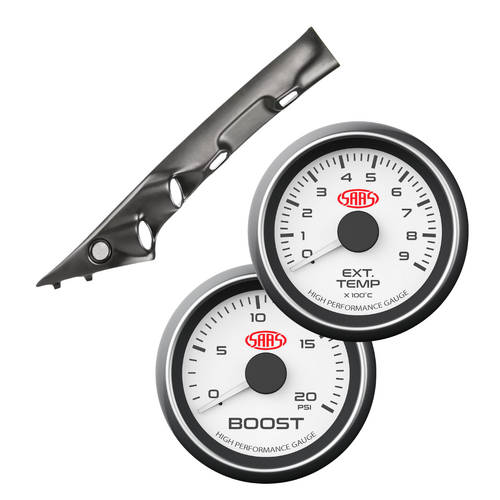 Painted Pillar Pod w/ 2in1 Gauge Boost and EGT Gauges Suits Ford Ranger PY 2022 - On