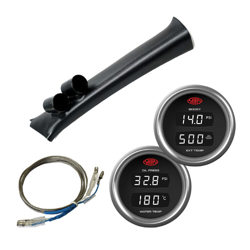Pillar Pod Digital Gauges for CHALLENGER PB PC 2009-15 Boost Exhaust Oil Water