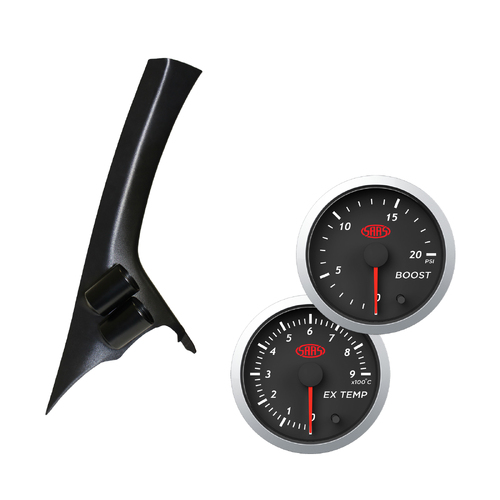 Navara D40 2006-15 Pathfinder R51 Pillar Pod w/ Black Streetline Series Gauges