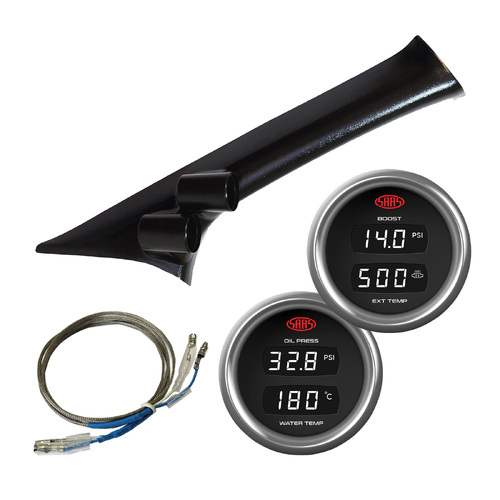 Pillar Pod Digital Gauges for NAVARA D23 NP300 2015-On Boost Exhaust Oil Water